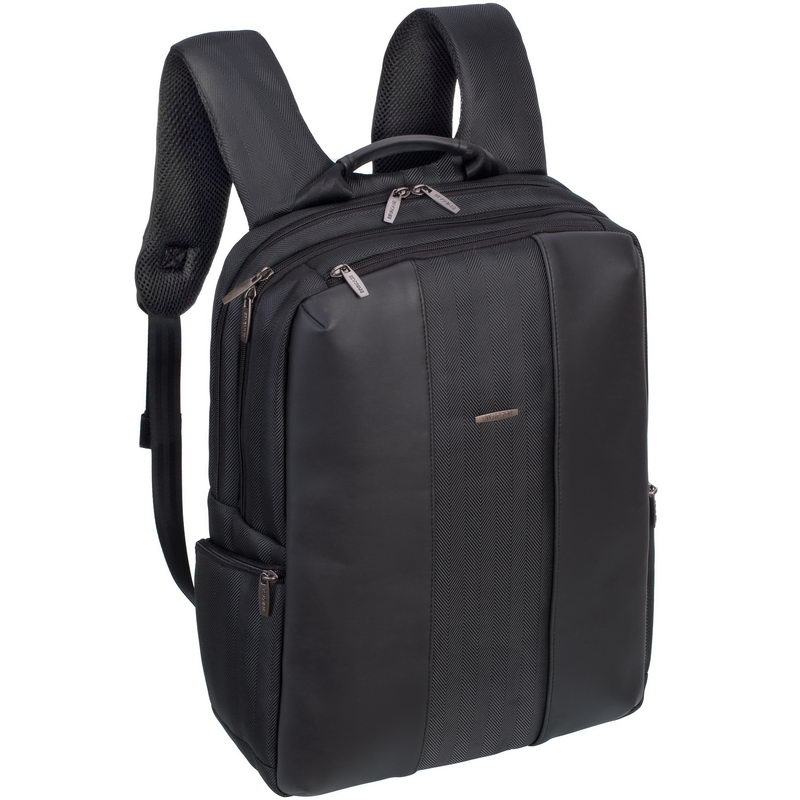 Rivacase Mochila 8165 Black de Poliéster/Polietileno para Laptop 15.6", Negro