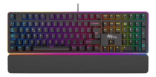 Teclado Gamer RK Royal Kludge RK918 LED RGB, Teclado Mecánico, MX Red, Alámbrico, USB, Negro, Español 