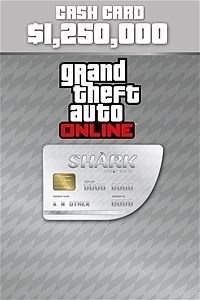 Grand Theft Auto V Great White Shark Cash Card, 1250000 Puntos, Xbox One ― Producto Digital Descargable