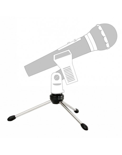 Romms Tripié de Mesa para Micrófono MS-111, Negro/Cromo