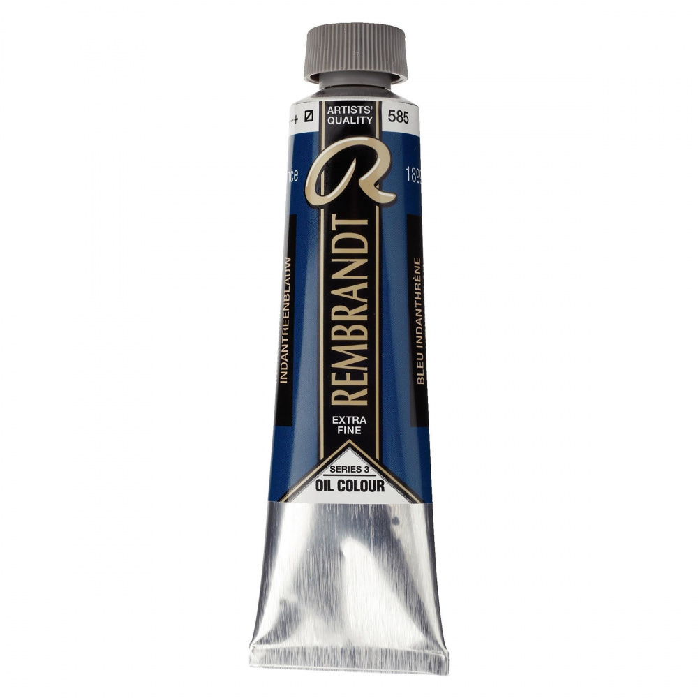 Royal Talens Pintura Óleo para Arte Rembrandt, 40ml, Azul Indantreno No. 585