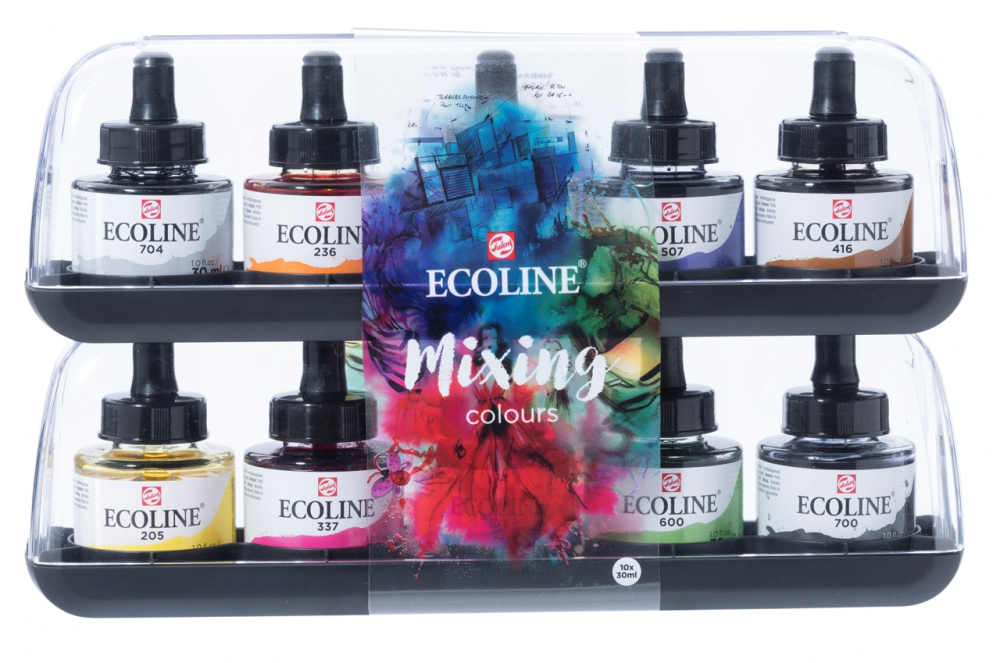 Royal Talens Pintura Acuarela para Arte Ecoline, 30ml,10 Colores