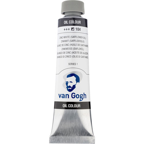 Royal Talens Pintura Óleo para Arte Van Gogh, 40ml, Blanco de Zinc No. 104