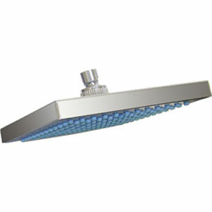 Rugo Cabezal de Regadera 8" Cuadrada de ABS Grecia, Cromado ― No Incluye Brazo