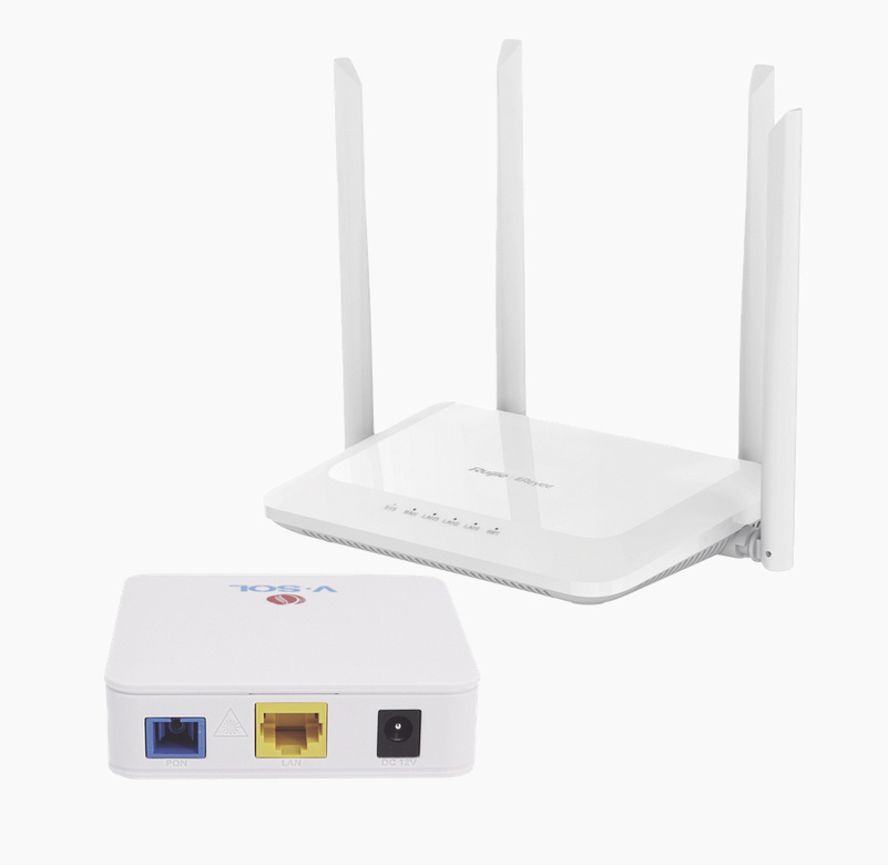 Ruijie Router KIT1-VPON-MESH MU-MIMO, Wi-Fi 5, 4 x RJ-45 300 Mbit/s WLAN, Inalámbrico, Doble Banda 2.4/5 GHz, 4 Antenas Externas, de 5 dBi