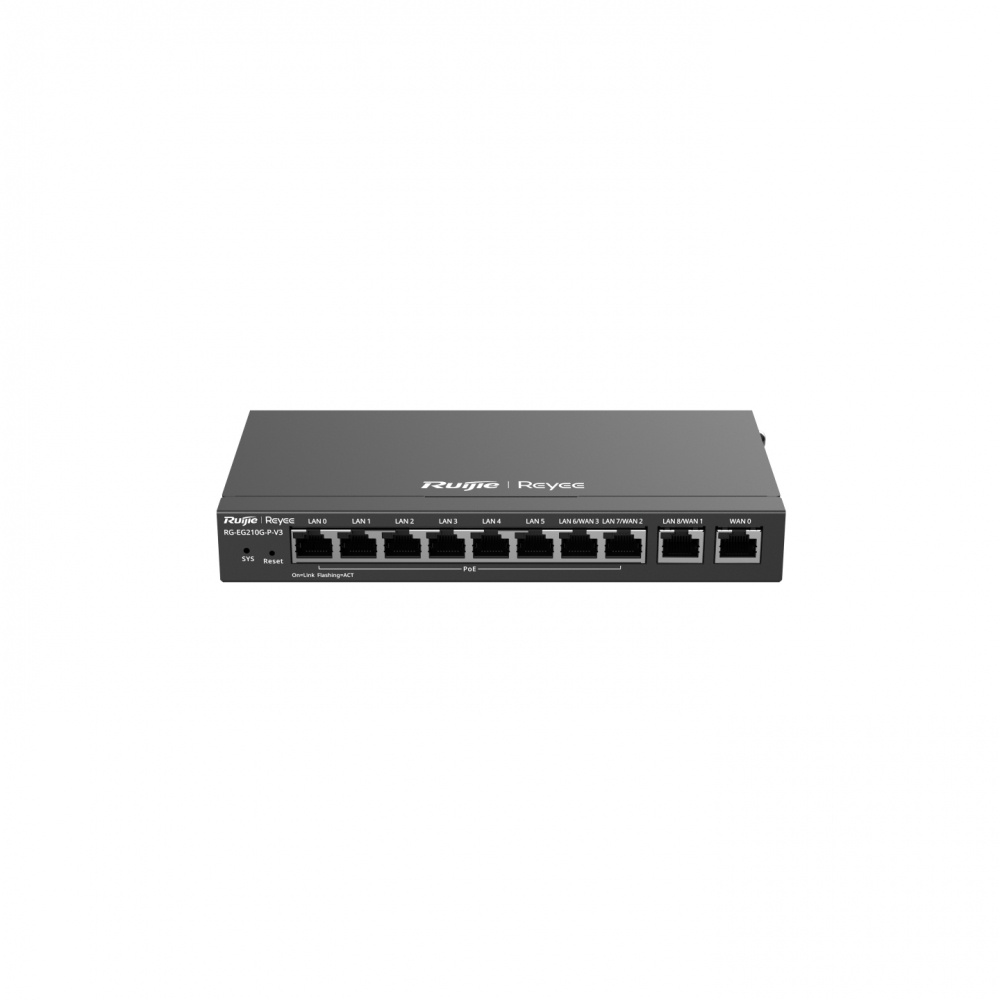 Router Ruijie Gigabit Ethernet Firewall RG-EG210G-P-V3, Inalámbrico,  600 Mbit/s, 4x RJ-45
