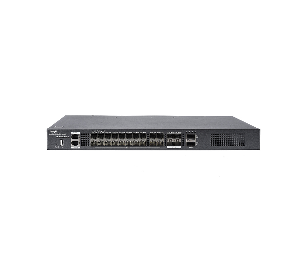Switch Ruijie RG-S6120-20XS4VS2QXS, 26 Puertos SFP+ , 256 Gbit/s, 32.000 Entradas - Administrable