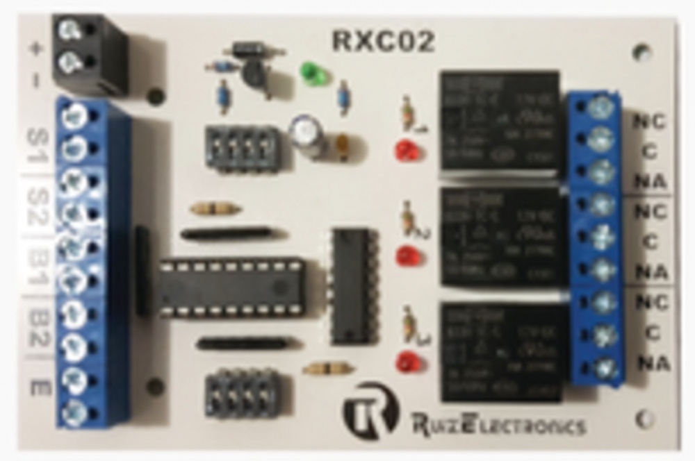 Ruiz Electronics Tarjeta para Control De Esculsas RXC02, 2 Puertas