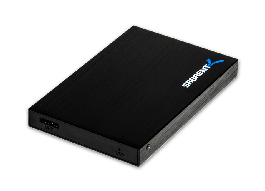 Sabrent Gabinete de Disco Duro EC-RA25, 2.5", SATA, USB 3.0, Negro