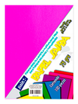 Sajor Papel Cortado, 75g/m², 100 Hojas de Tamaño Carta, Rosa