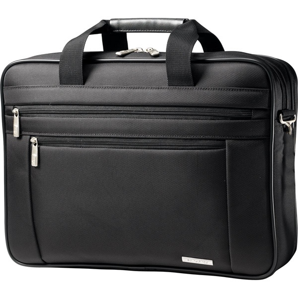 Samsonite Maletín de Nylon Classic 2 Gusset para Laptop 15.6", Negro