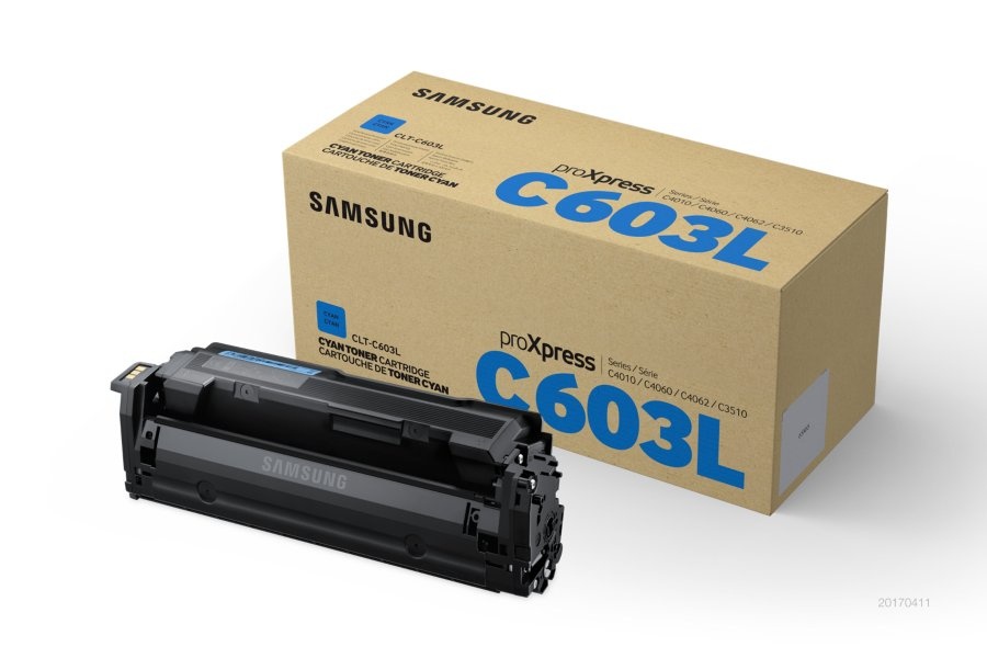 Tóner Samsung CLT-C603L Cian, 10.000 Páginas