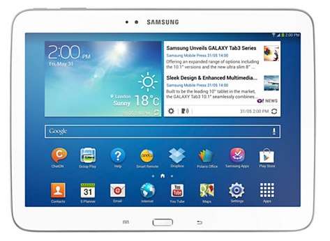 Tablet Samsung Galaxy Tab 3 10.1'', 1280 x 800 Pixeles, Android 4.2, Bluetooth 3.0, WLAN, Blanco