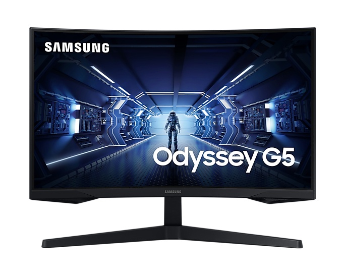 Monitor Gamer Curvo Samsung Odyssey G5 LED 27", Quad HD, FreeSync, 144Hz, HDMI, Negro