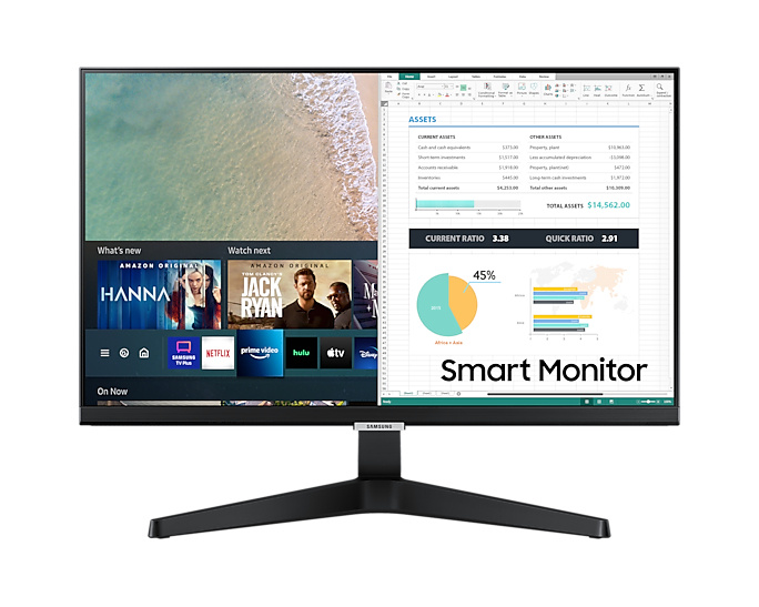 Monitor Samsung LS24AM506NLXZX 24", Full HD, 60Hz, HDMI, Negro - con Smart TV Apps