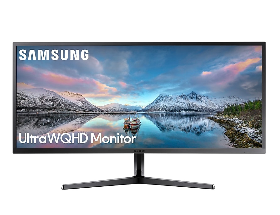 Monitor Samsung LS34J550WQLXZX LED 34.1", Quad HD, Ultra Wide, Free-Sync, 75Hz, HDMI, Negro