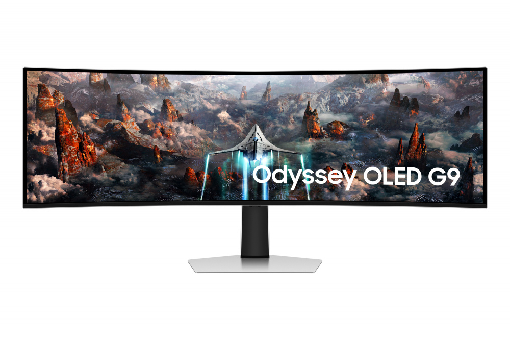 Monitor Gamer Curvo Samsung Odyssey G9 G93SC OLED 49", 5120x1440, FreeSync, 240Hz, HDMI/DisplayPort, Bocinas Integradas, Gris