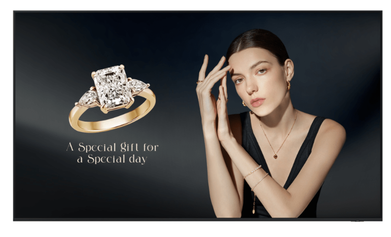 Samsung QH115FE Pantalla Comercial LED 115", 4K Ultra HD, Negro