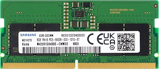 Memoria RAM para Laptop Samsung M425R1GB4BB0-CWM DDR5, 5600MHz, 8GB, Non-ECC, CL46, 262-pin SO-DIMM