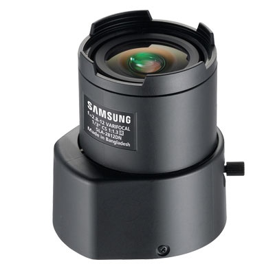 Samsung Lente Varifocal Autoiris de 2.8 ~ 12mm, Ángulo 30°-133°, Negro