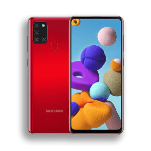 Smartphone Samsung Galaxy A21s 6.5", 720 x 1600 Pixeles, 64GB, 4GB RAM, 3/4G, Android 10.0, Rojo ― Caja abierta, producto nuevo.
