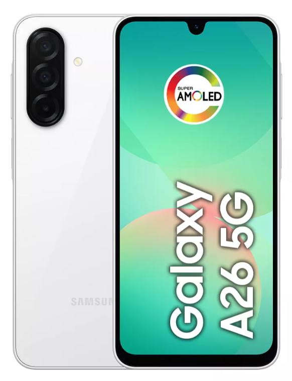 Samsung Galaxy A26 5G 6.7" Dual SIM, 128GB, 6GB RAM, Blanco