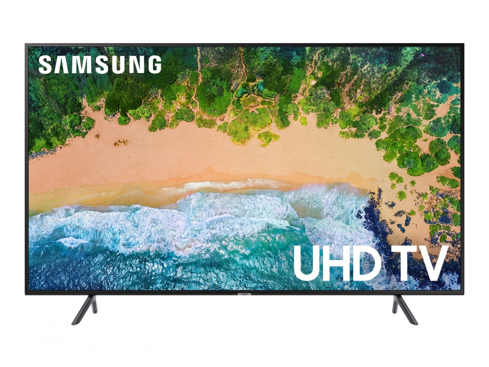 Samsung Smart TV LED NU7100 58", 4K Ultra HD, Negro