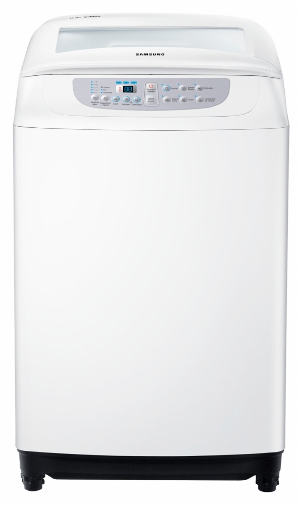 Samsung Lavadora de Carga Vertical WA14F5L2UWW, 14kg, 6 Programas de Lavado, Blanco