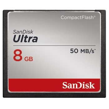 Memoria Flash SanDisk Ultra, 8GB CompactFlash, Lectura 50 MB/s
