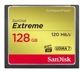 Memoria Flash SanDisk CF Extreme, 128GB CompactFlash