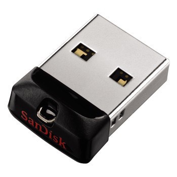 Memoria USB SanDisk Cruzer Fit, 16GB, USB 2.0, Negro