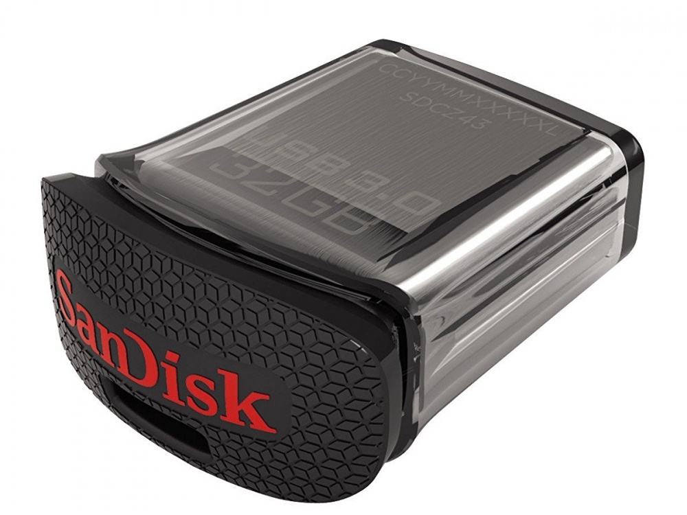 Memoria USB SanDisk Ultra Fit Z43, 32GB, USB 3.0, Negro/Plata
