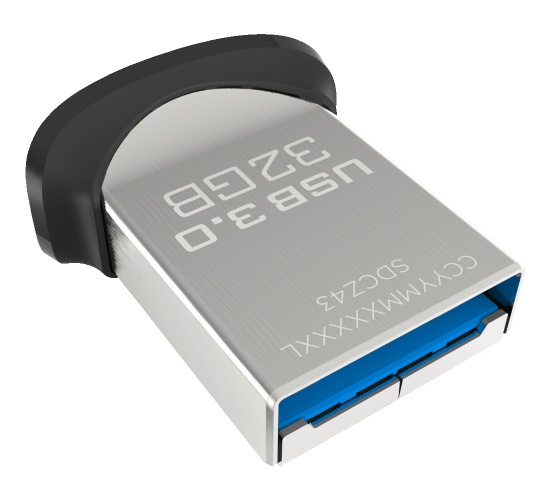 Memoria USB SanDisk Ultra Fit CZ43, 32GB, USB 3.0, Negro