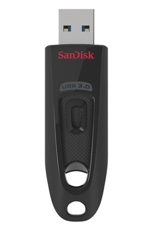 Memoria USB SanDisk Ultra, 32GB, USB A 3.0, Negro