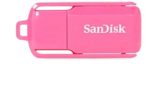 Memoria USB SanDisk Cruzer Neon, 4GB, USB 2.0, Rosa | Cyberpuerta.mx
