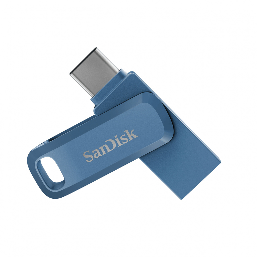 Memoria USB SanDisk Ultra Dual Drive Go, 64GB, USB-A/USB-C 3.0, Lectura 150MB/s, Escritura 150MB/s, Azul