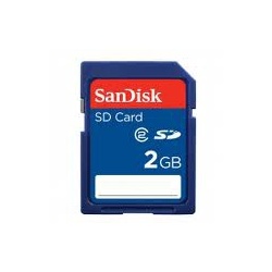 Color Azul SanDisk SDSDB-002G-B35 Tarjeta de Memoria SDHC de 2 GB 