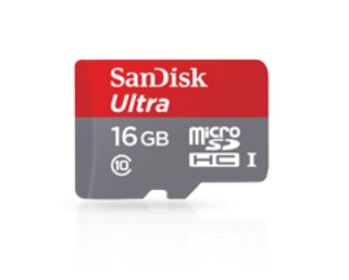 Memoria Flash SanDisk Ultra, 16GB microSDXC UHS-I Clase 10, con Adaptador para Android