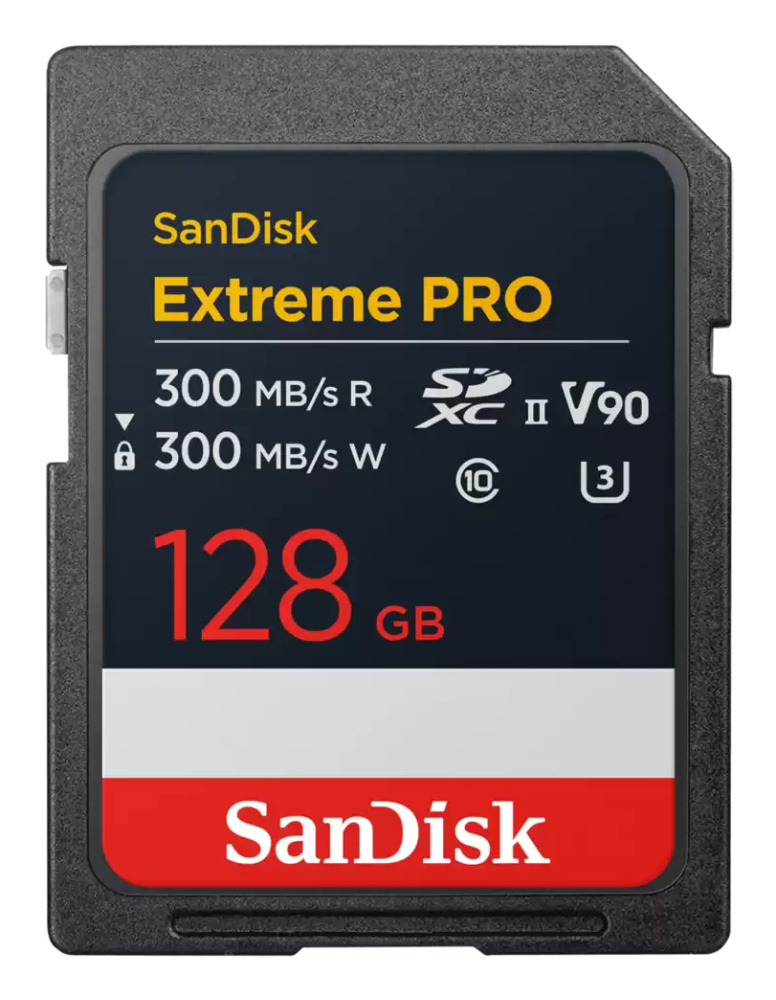 Memoria Flash SanDisk Extreme PRO V90, 128GB SDXC UHS-II Clase 10