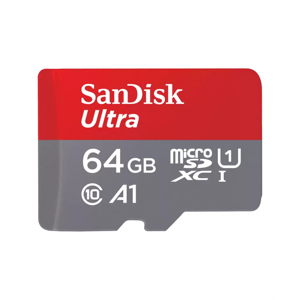 Memoria Flash SanDisk SDSQUAB-064G-GN6MA, 64GB MicroSDXC UHS-I Clase 10, con Adaptador 