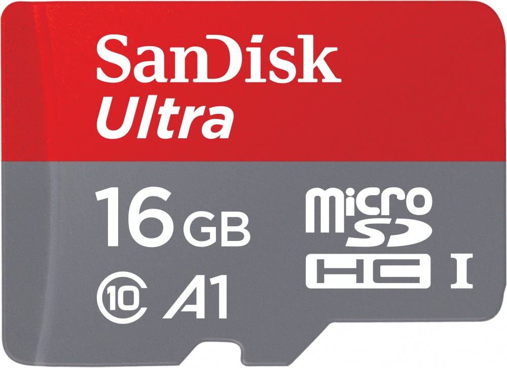 Memoria Flash SanDisk Ultra A1, 16GB MicroSDHC UHS-I Clase 10, con Adaptador