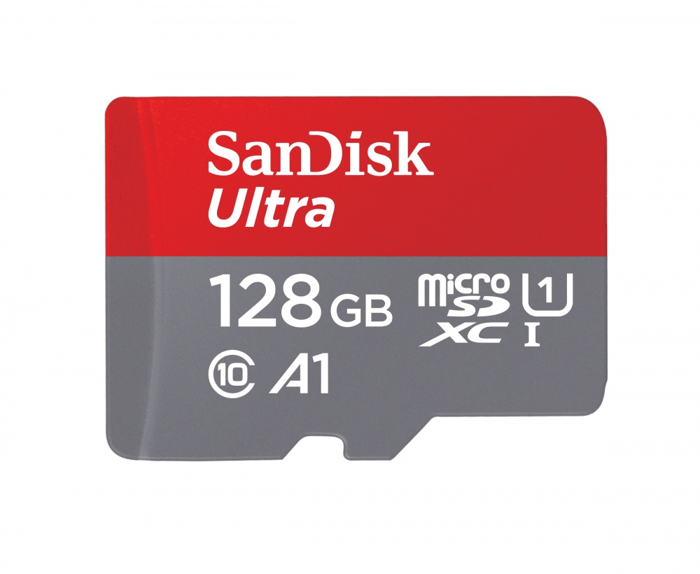 Memoria Flash SanDisk Ultra A1, 128GB MicroSDXC Clase 10, con Adaptador