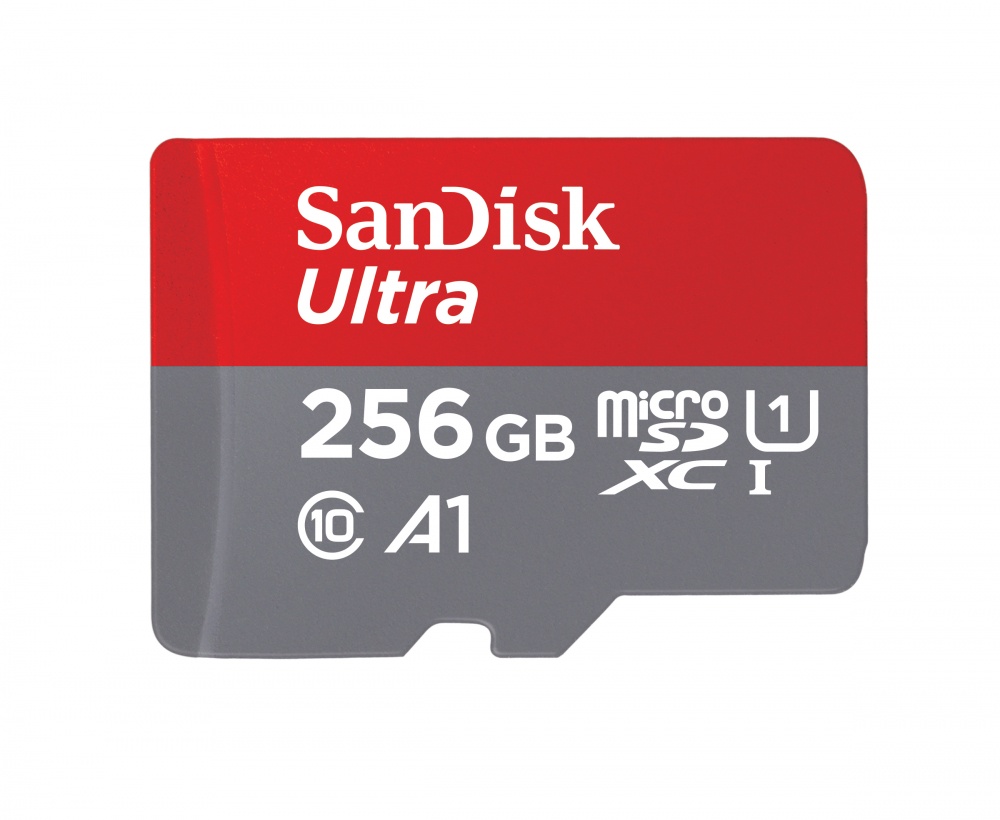 Memoria Flash SanDisk Ultra A1, 256GB MicroSDXC Clase 10, con Adaptador