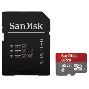 Memoria Flash SanDisk Ultra, 32GB microSDHC Clase 10