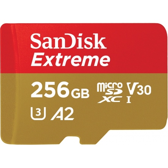 Memoria Flash SanDisk Extreme, 256GB MicroSDXC Clase 10, con Adaptador
