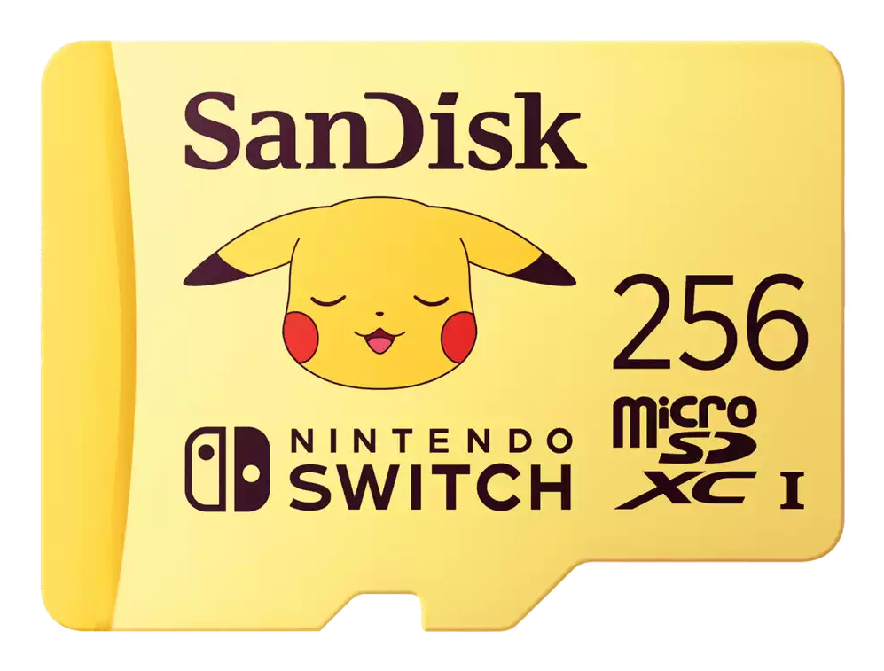Memoria Flash SanDisk Pikachu, 256GB MicroSDXC UHS Clase 3 