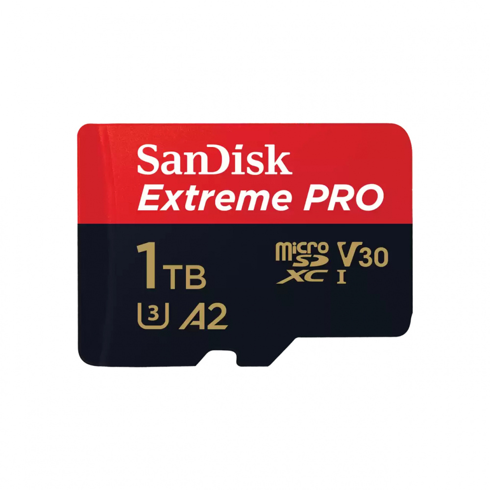 Memoria Flash SanDisk Extreme Pro A2, 1TB MicroSDXC UHS-I Clase 10, con Adaptador 