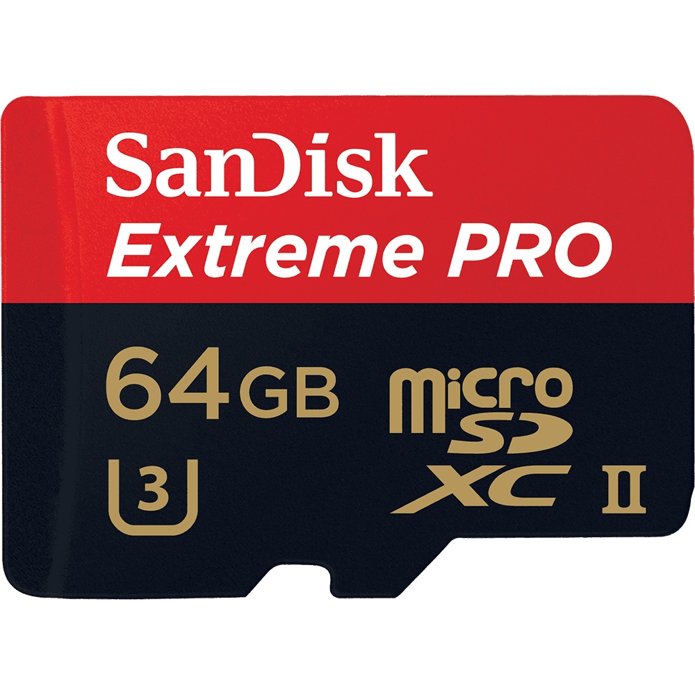 Memoria Flash SanDisk Extreme Pro, 64GB MicroSDXC UHS-II Clase 10, con Adaptador