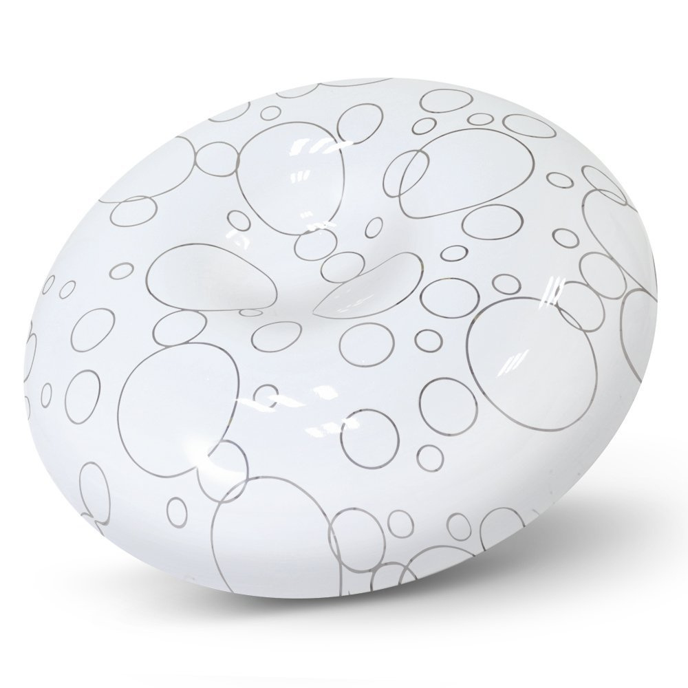 Sanelec Lámpara LED Plafón Palermo, Interiores, Luz Blanca Fría, 15W, 1500 Lúmenes, Blanco, para Casa