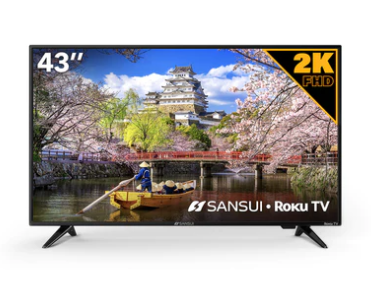 Sansui Smart TV LED SMX43D6FR 43", HD, Negro